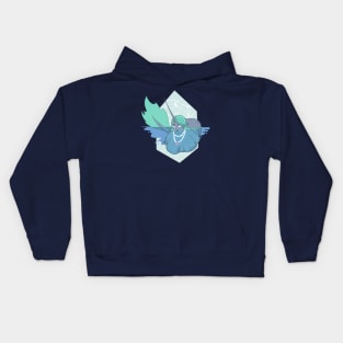 Narwhal Mermaid Babe Kids Hoodie